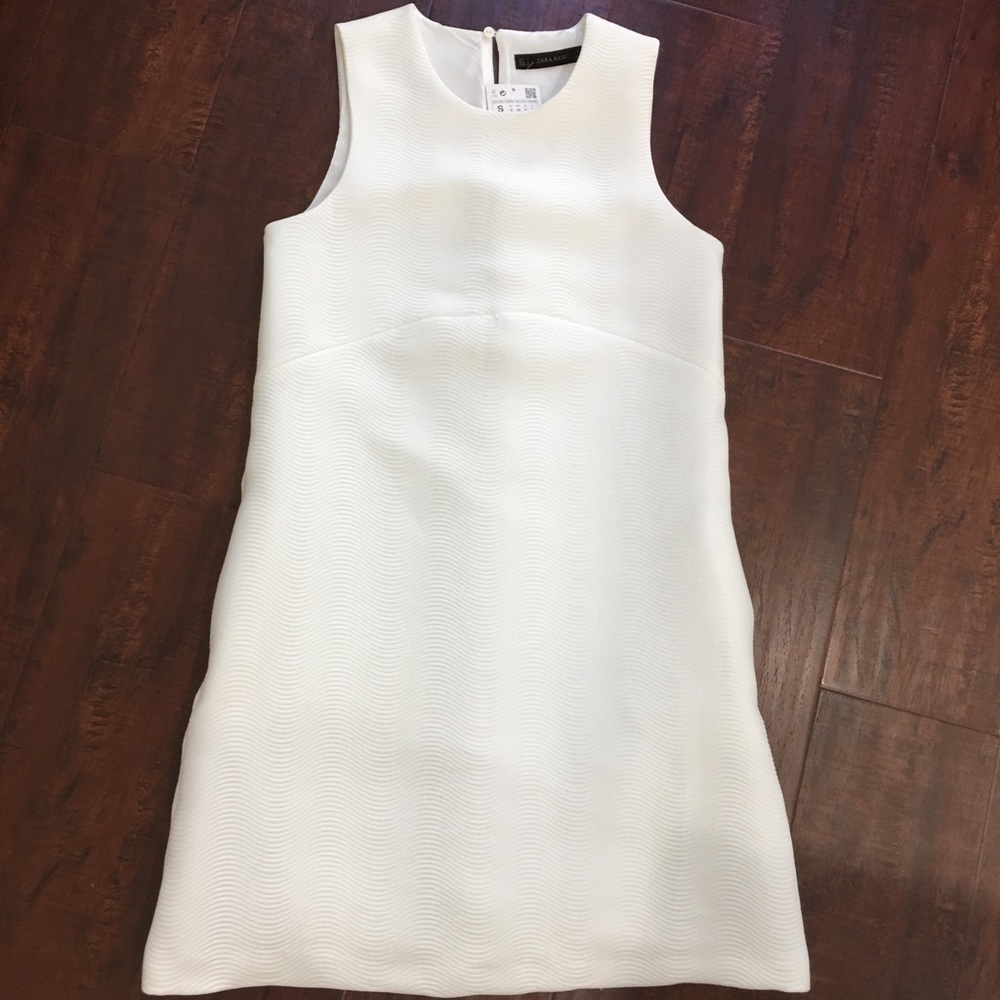 Zara White A-Line Dress